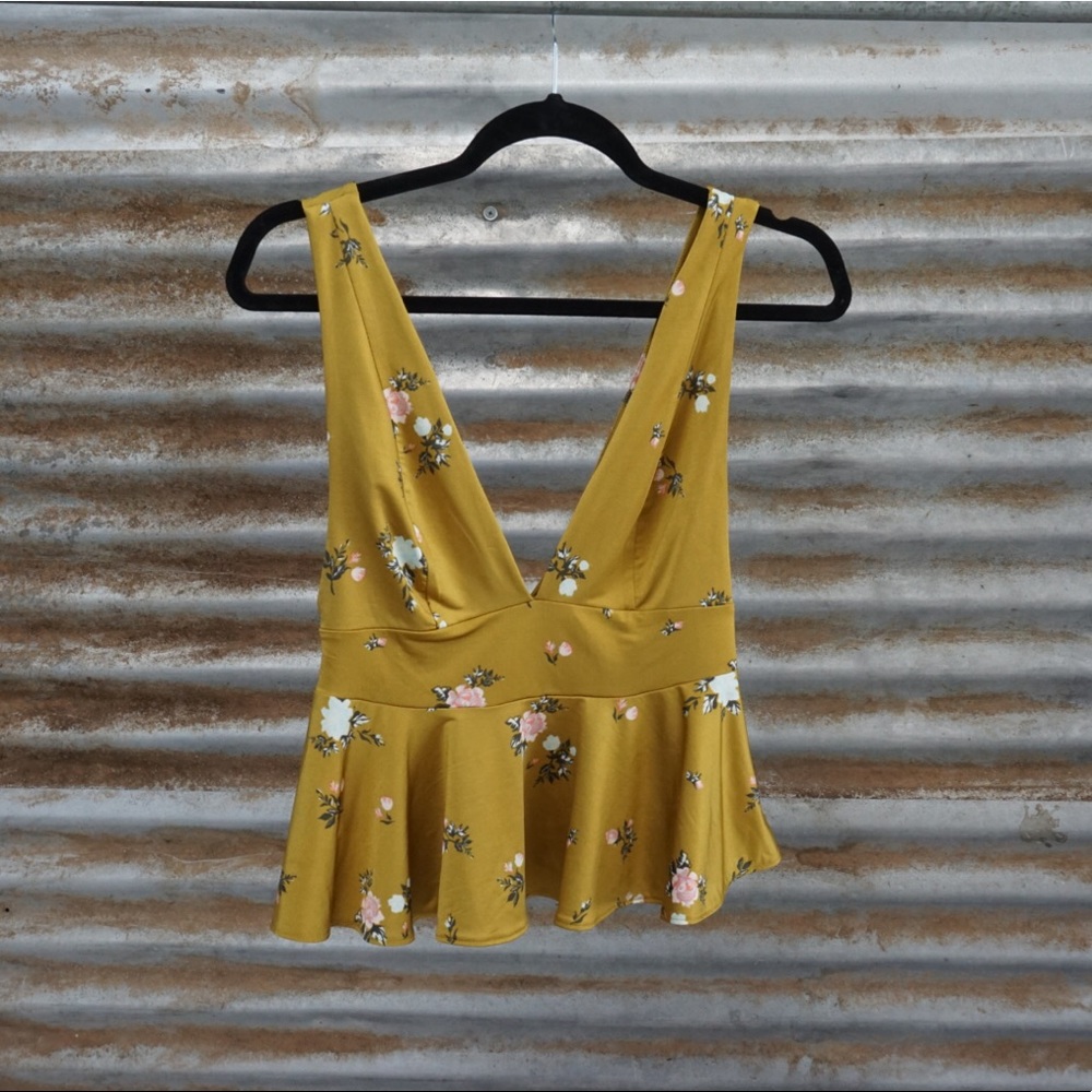 Yellow Floral Blouse